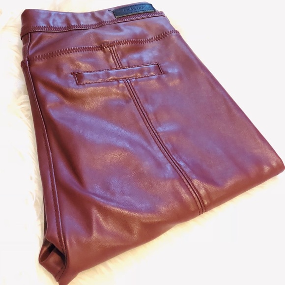 Free People Vegan Leather Pants - Picture 4 of 7